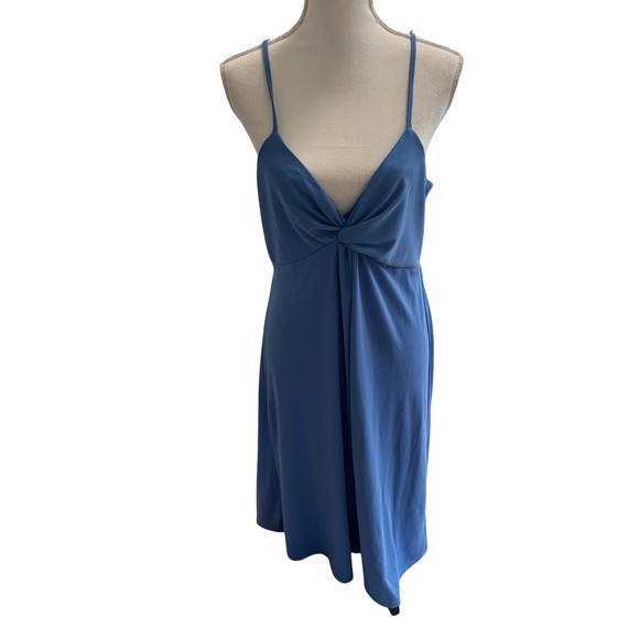H&M Dresses & Skirts - H&M Blue Twist Front Spaghetti Strap Dress Medium Coastal Summer Vacation Travel